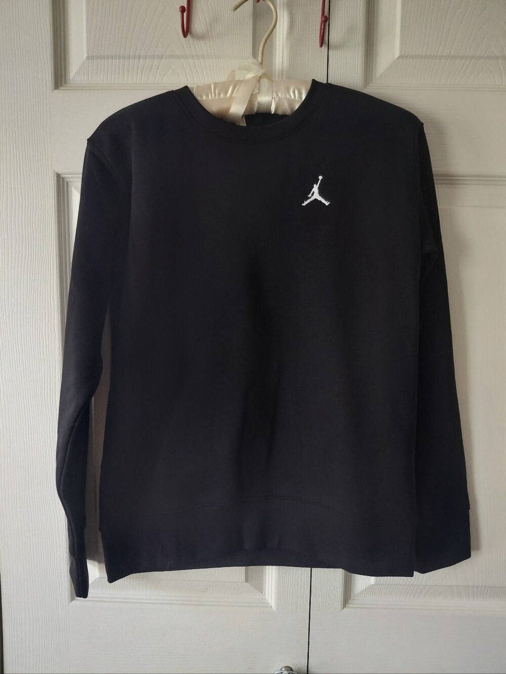 Jordan Black Crewneck Sweatshirt with White Jumpman